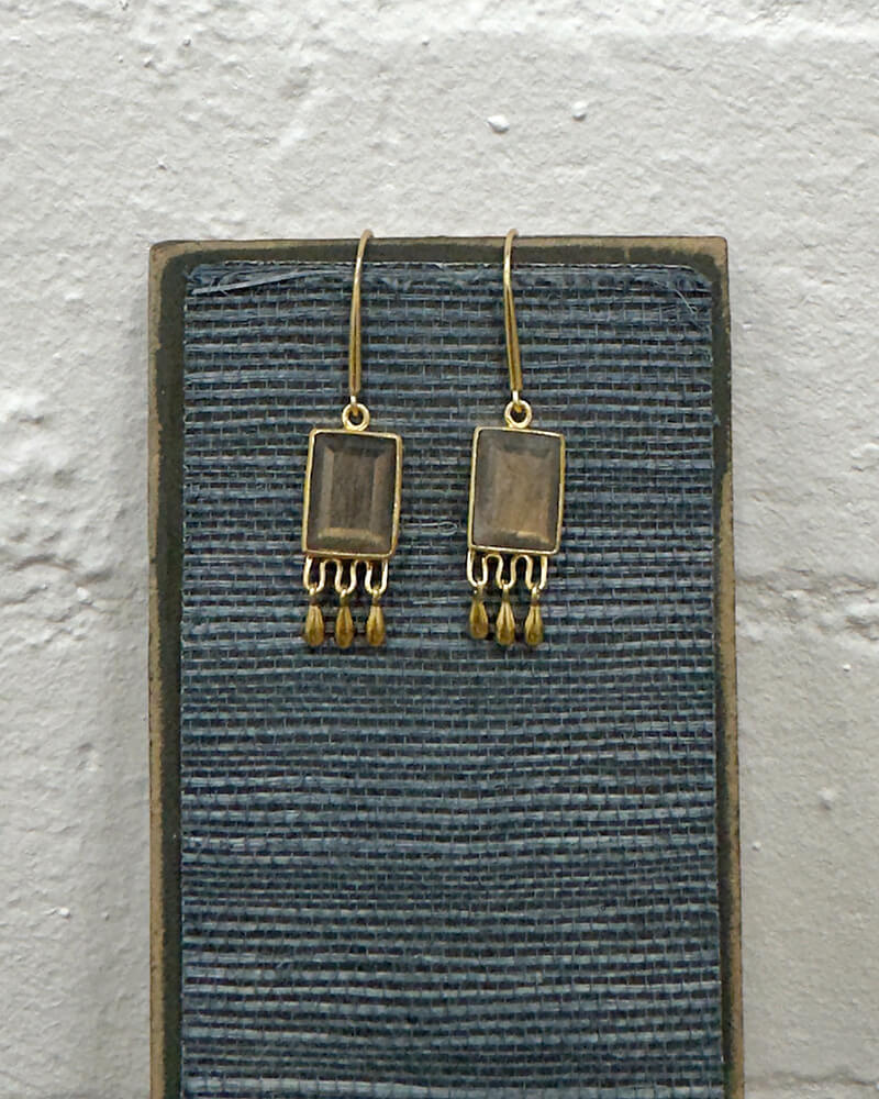 ANJUNA LABRADORITE EARRINGS - La Casa by Importante