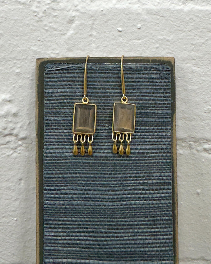 ANJUNA LABRADORITE EARRINGS - La Casa by Importante