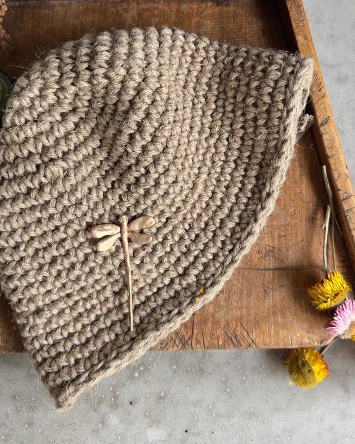 BEATA HANDWOVEN LINEN HAT - La Casa by Importante