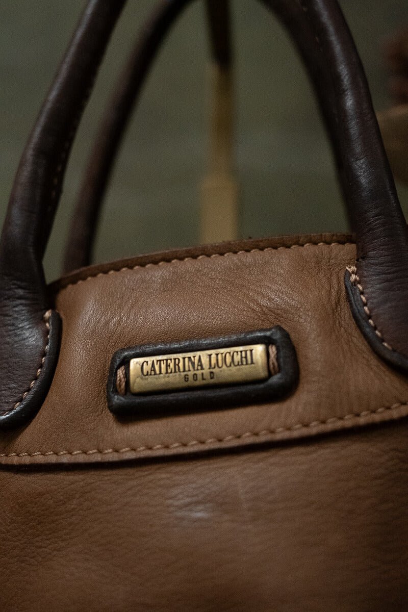 DAFNE LACE SMALL BAG - Cognac - SORRENTO - La Casa by Importante