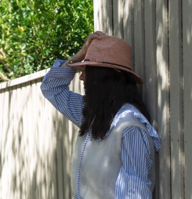 ELYA LEATHER HAT - La Casa by Importante