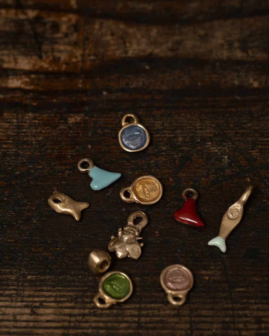 Enameled Cuoricino Earrings Charm - La Casa by Importante