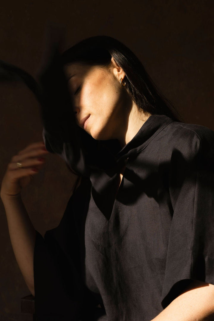 GOSIA TOP PLAIN - La Casa by Importante