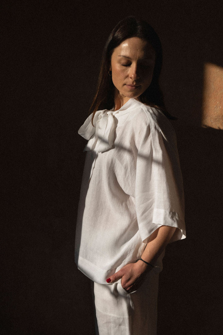 GOSIA TOP PLAIN - La Casa by Importante