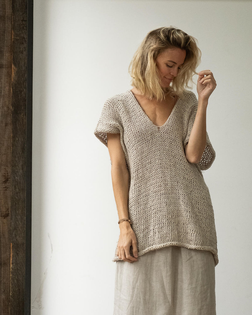 HANNA LINEN VEST - La Casa by Importante