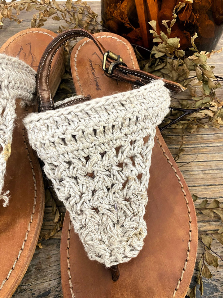 Imperfect - Positano Sandals Naturale - La Casa by Importante