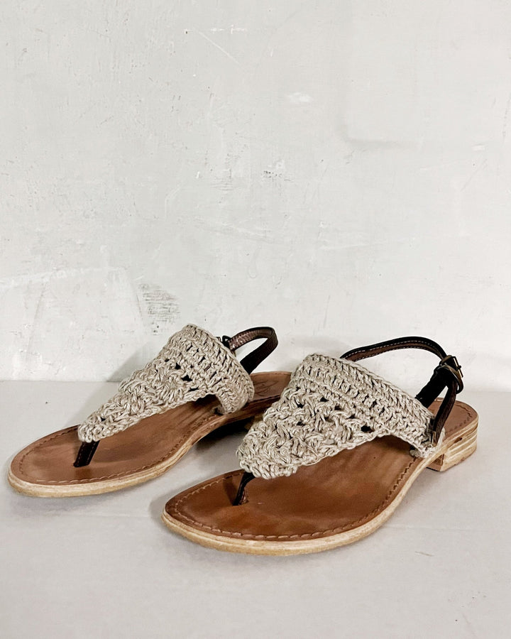 Imperfect - Positano Sandals Naturale - La Casa by Importante