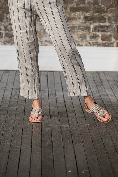 Imperfect - Positano Sandals Naturale - La Casa by Importante