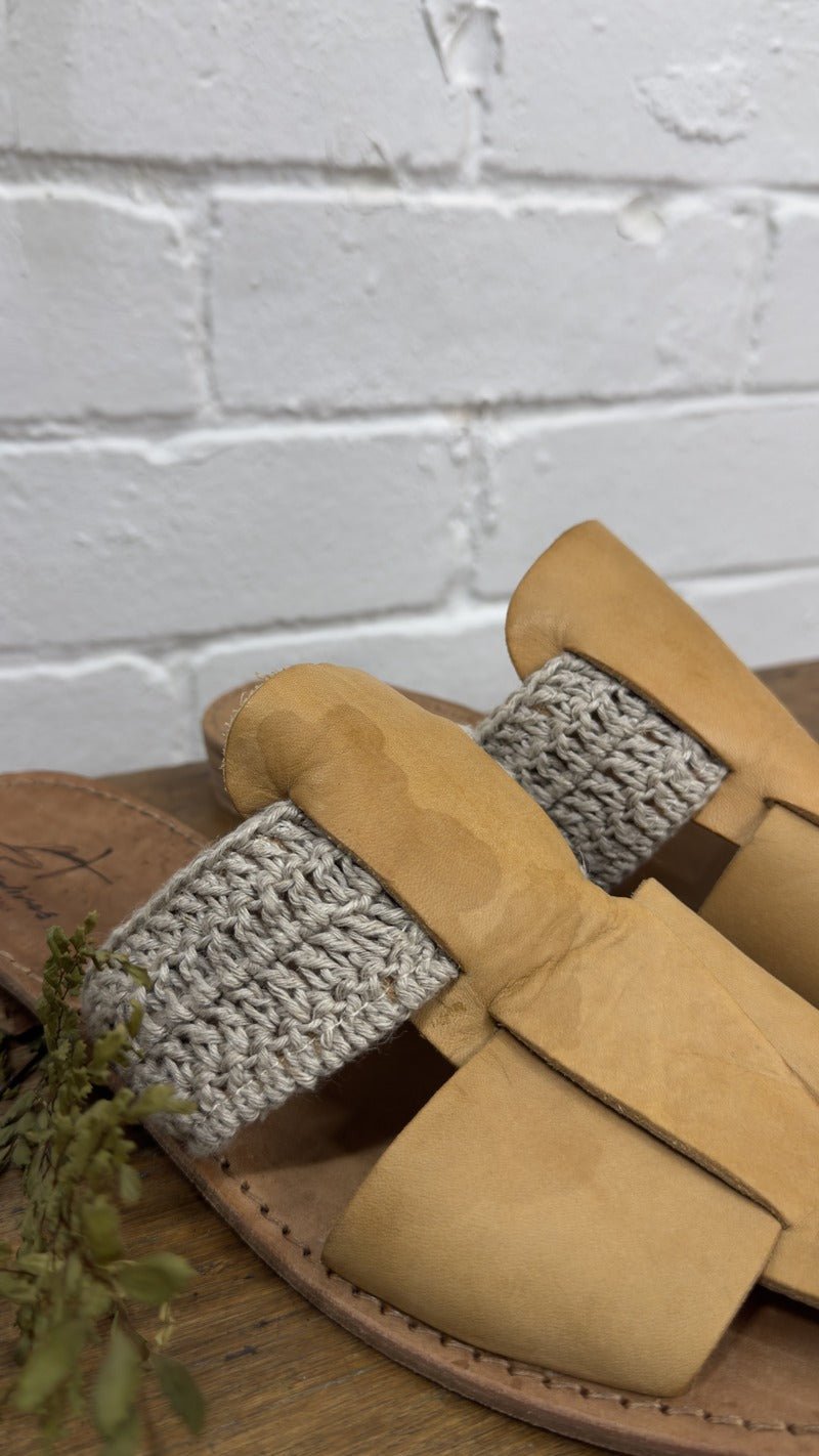 Imperfect - Ravello Ocra Sandals - La Casa by Importante