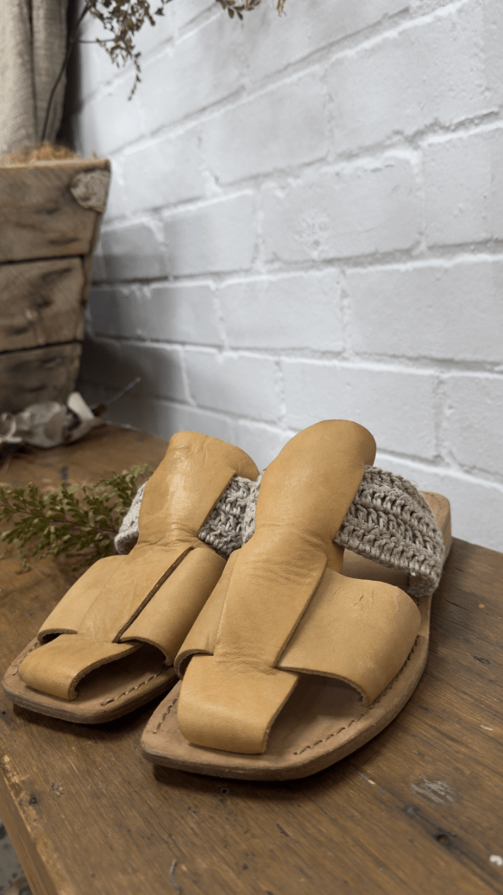 Imperfect - Ravello Ocra Sandals - La Casa by Importante