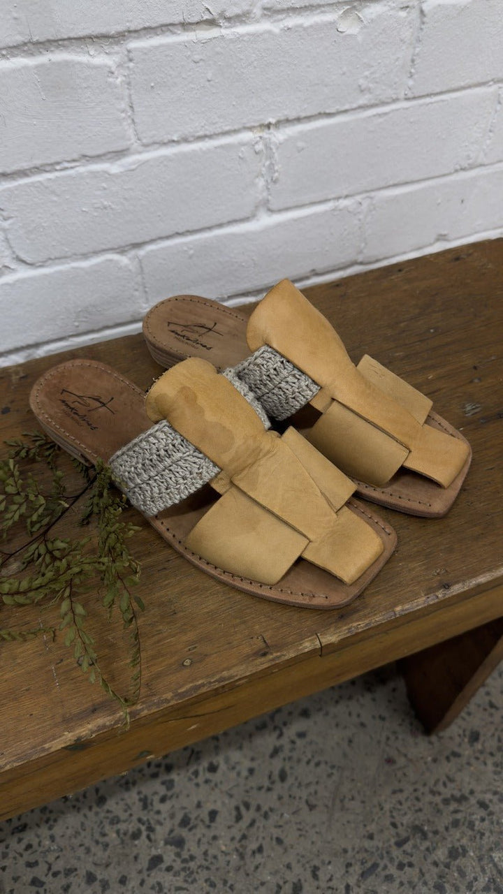 Imperfect - Ravello Ocra Sandals - La Casa by Importante