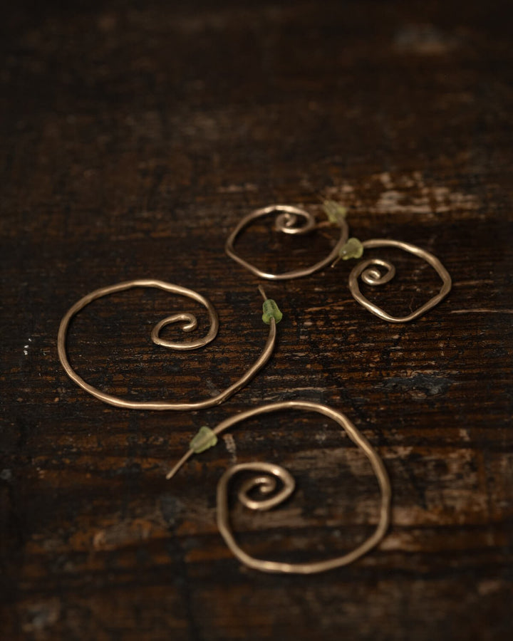 Lumaca Bronze Earrings - Large - La Casa by Importante