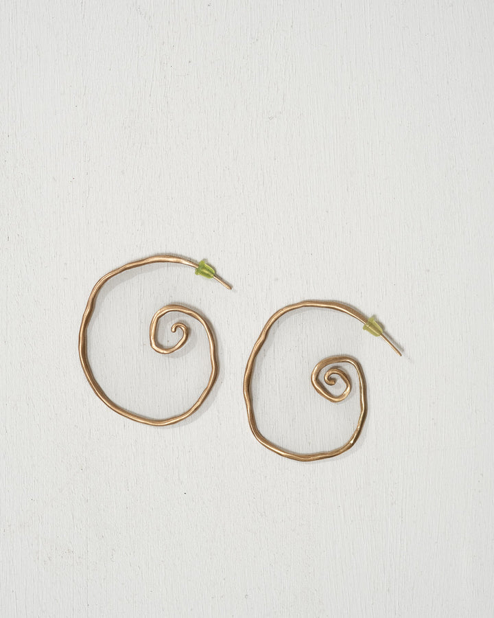 Lumaca Bronze Earrings - Small - La Casa by Importante
