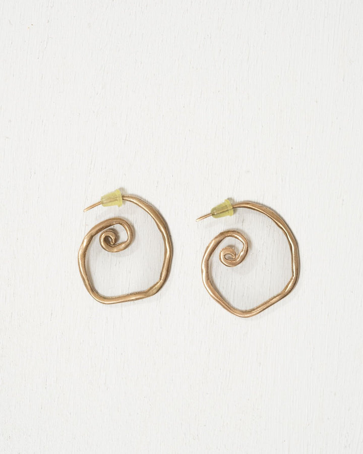 Lumaca Bronze Earrings - Small - La Casa by Importante