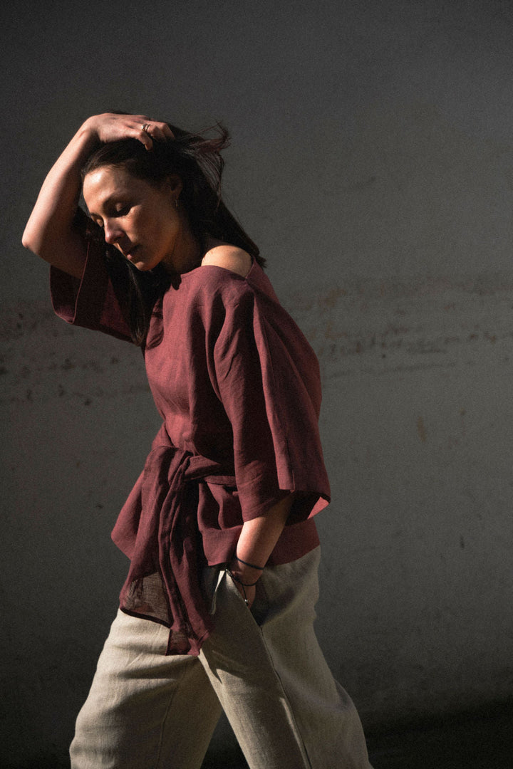 MAGDA TOP PLAIN - La Casa by Importante