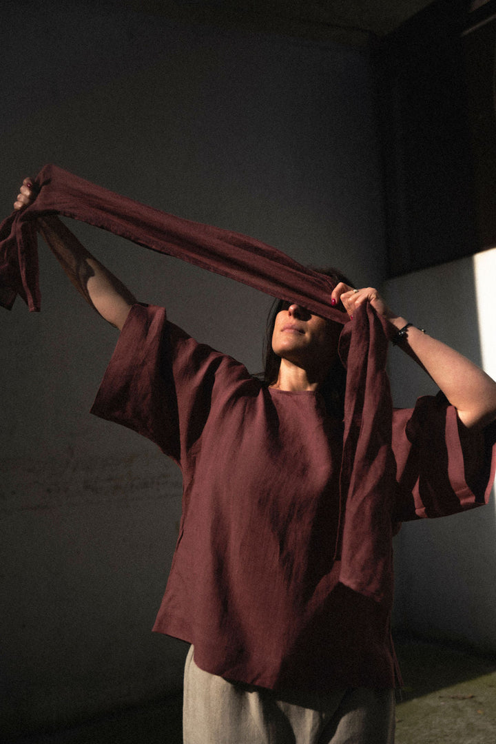 MAGDA TOP PLAIN - La Casa by Importante