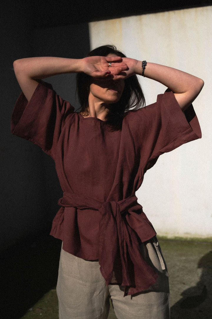 MAGDA TOP PLAIN - La Casa by Importante