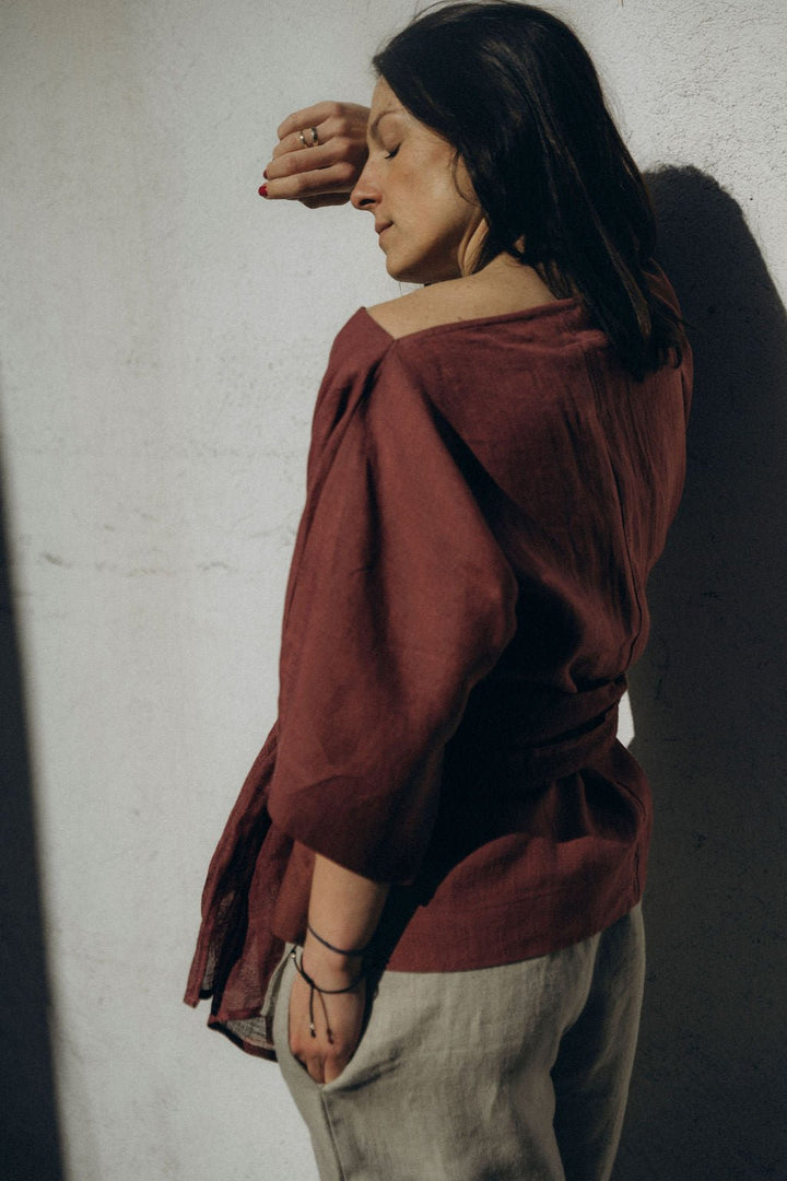 MAGDA TOP PLAIN - La Casa by Importante