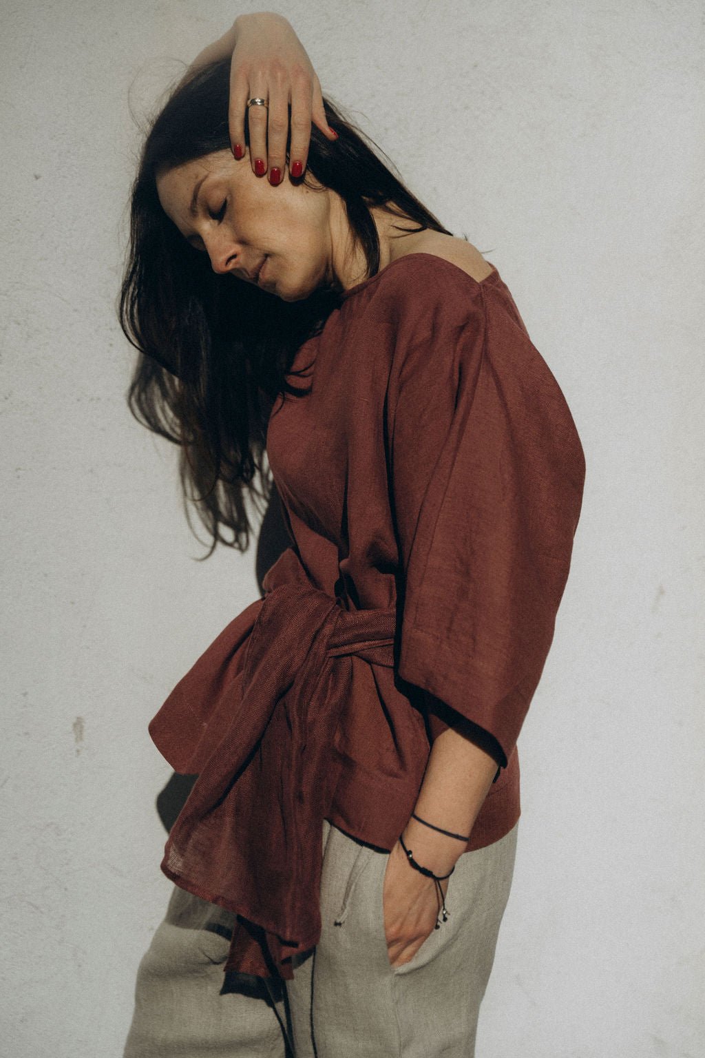 MAGDA TOP PLAIN - La Casa by Importante