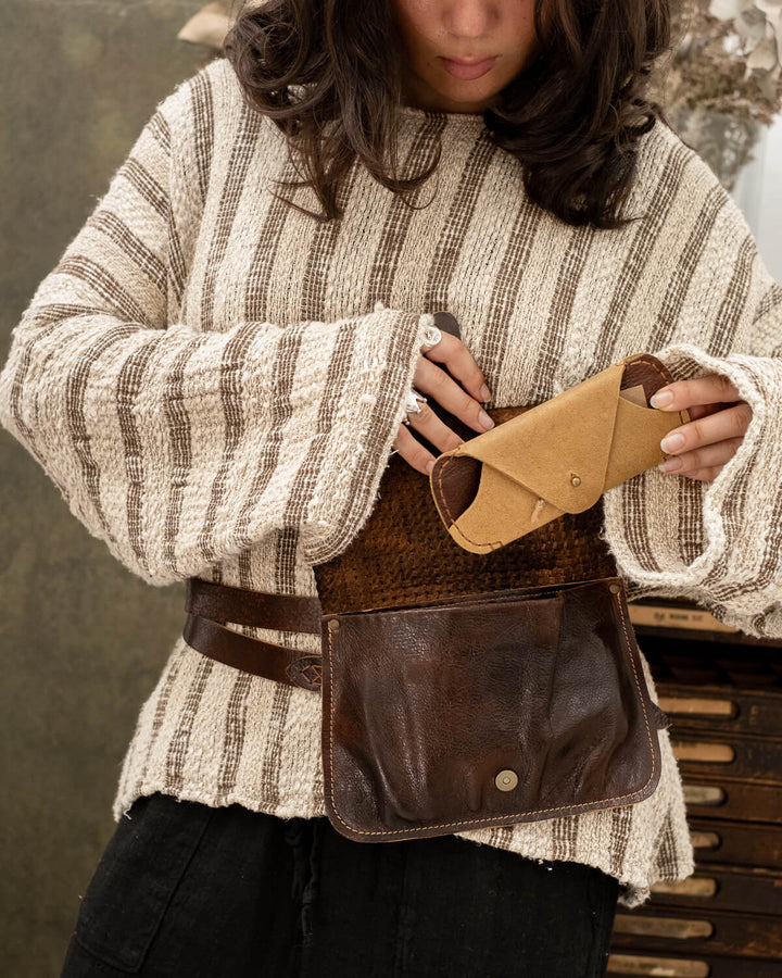 MARSUPIETTO TRECCIA LEATHER BUMBAG - La Casa by Importante