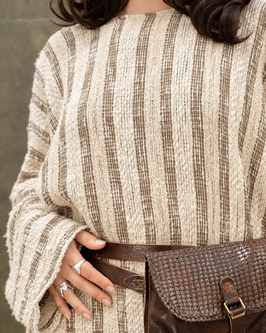 MARSUPIETTO TRECCIA LEATHER BUMBAG - La Casa by Importante