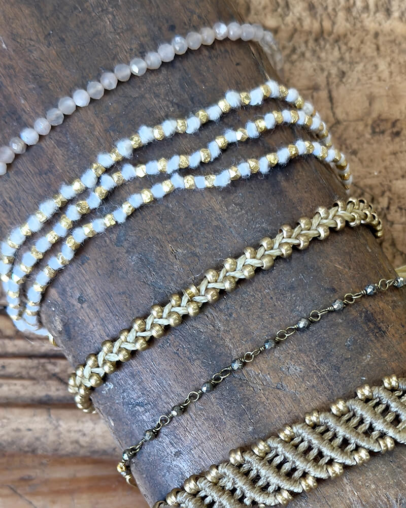 NAV MACRAME BRACELET - Ivory - La Casa by Importante