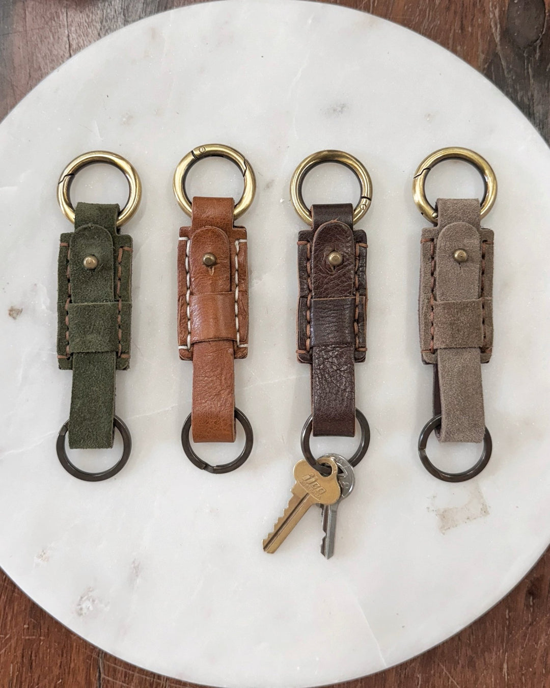 PORTACHIAVI - Leather keychain - La Casa by Importante