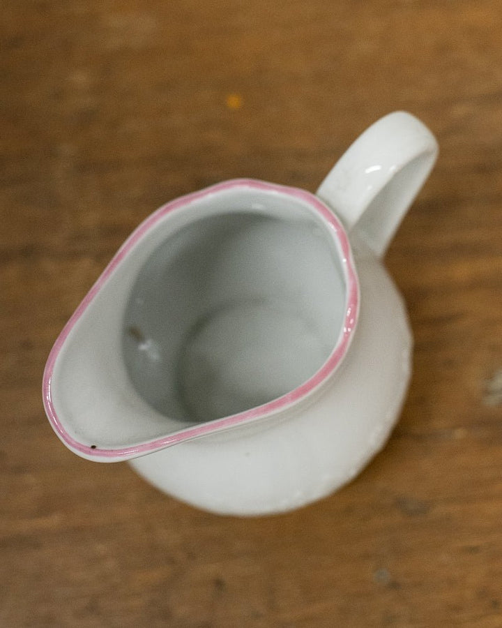 Vintage French Jugs w/ Pink Trim - La Casa by Importante