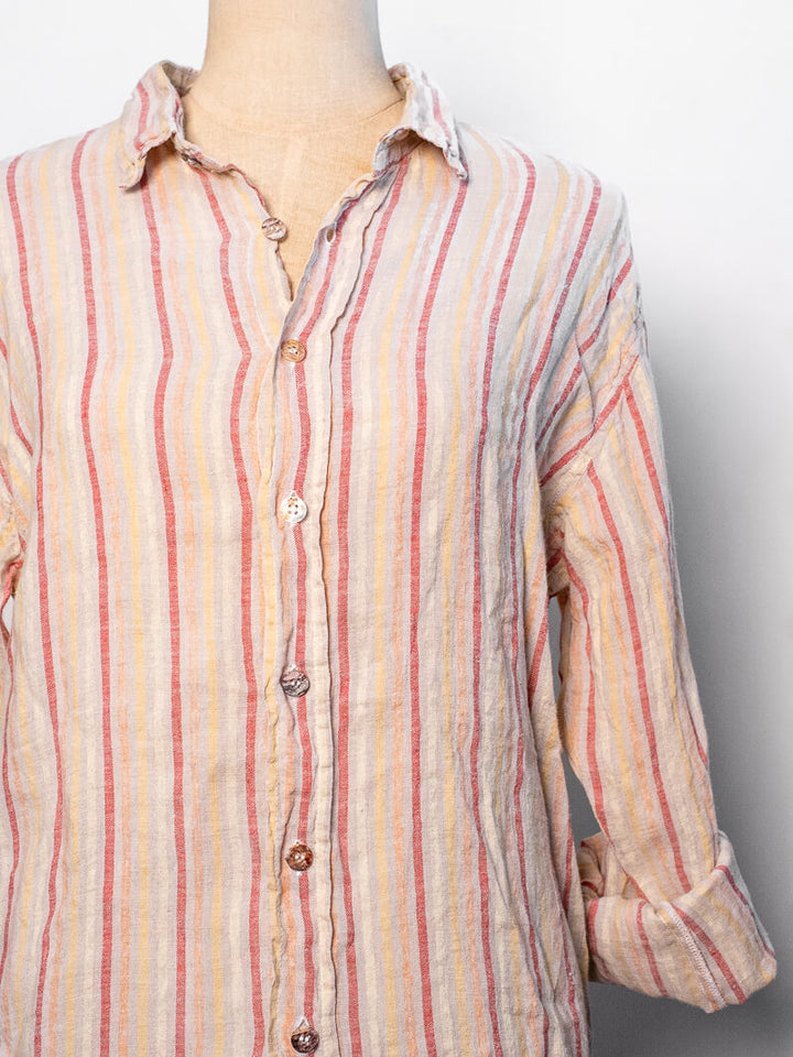 CAMICIA RIGHE - Stripe Pink