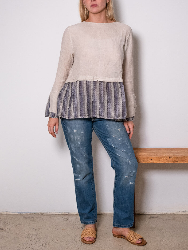 MACCHIETTA LINEN TOP - Battista