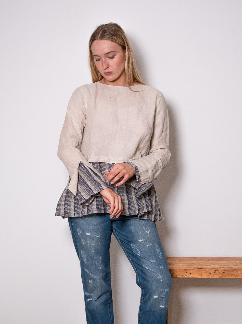 MACCHIETTA LINEN TOP - Battista