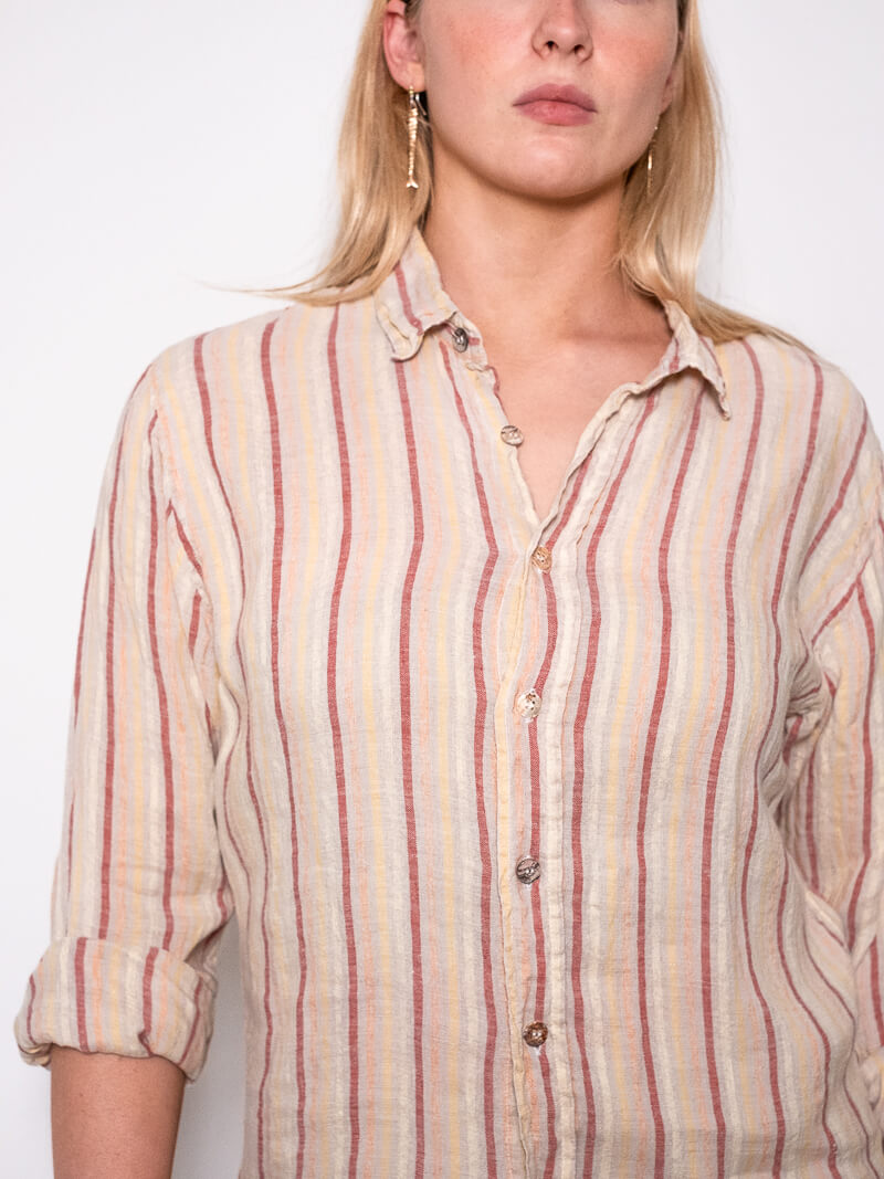 CAMICIA RIGHE - Stripe Pink