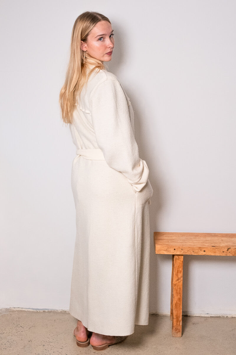 Cappotto Cerbiatto Wool Coat - Lana Cotta