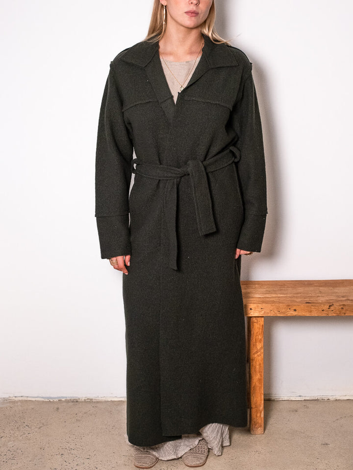 Cappotto Cerbiatto Wool Coat - Lana Cotta