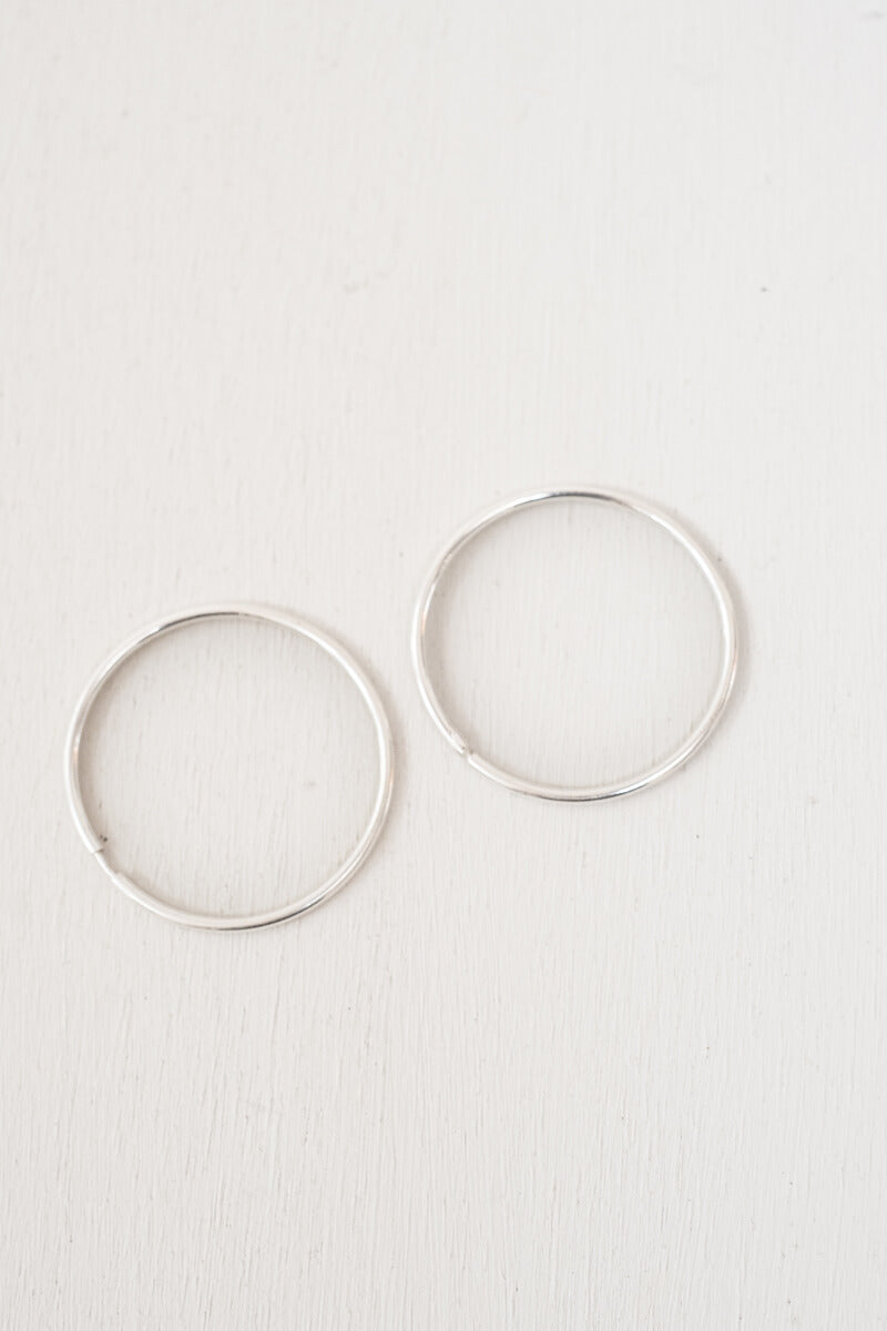 Cerchi Silver Hoops - Small
