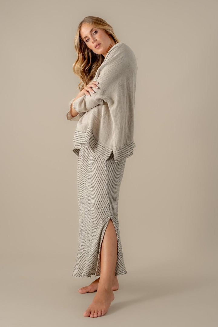 GONNA KARKADE' Linen Skirt - Nilo