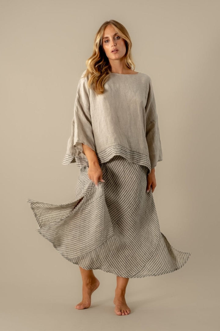 GONNA KARKADE' Linen Skirt - Nilo