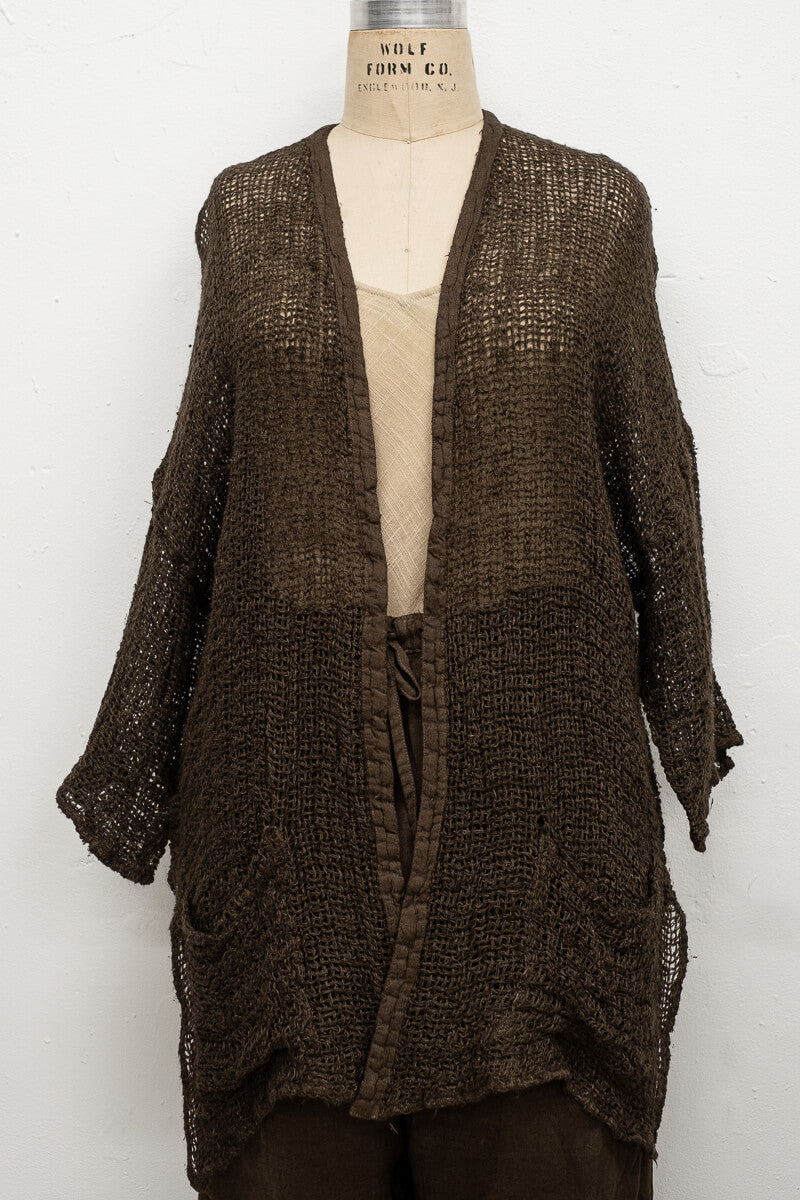 GIACCA MANTEGNA LINEN JACKET - Campagna