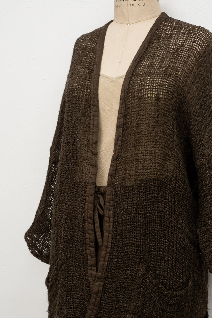 GIACCA MANTEGNA LINEN JACKET - Campagna