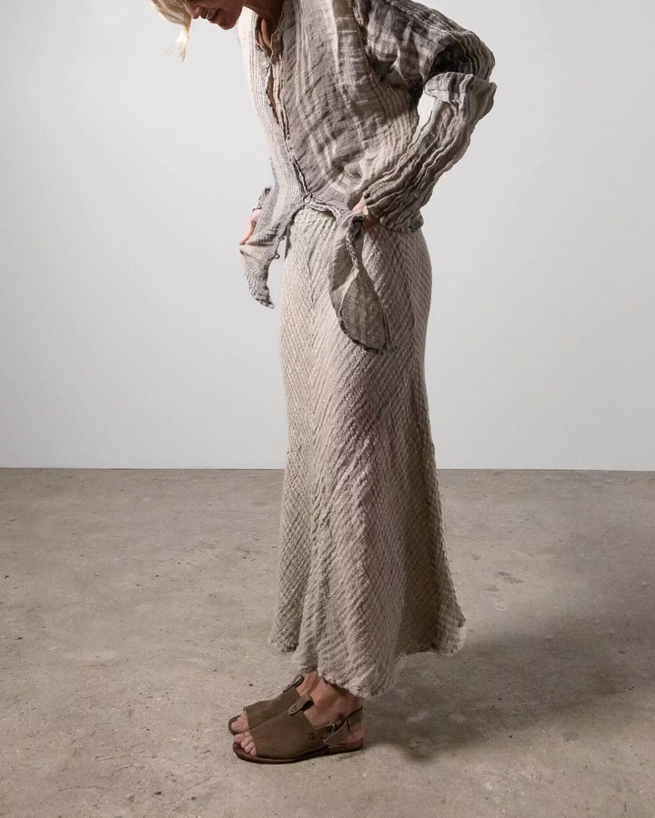 GONNA MOSE' Linen Skirt - Garza Uffizi