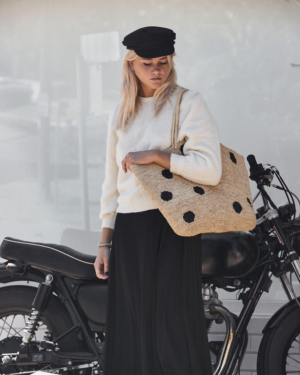 GEMMA XXL DOTS BAG TEA