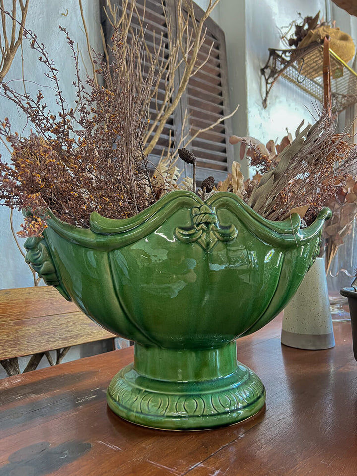 Green Ceramic Vase