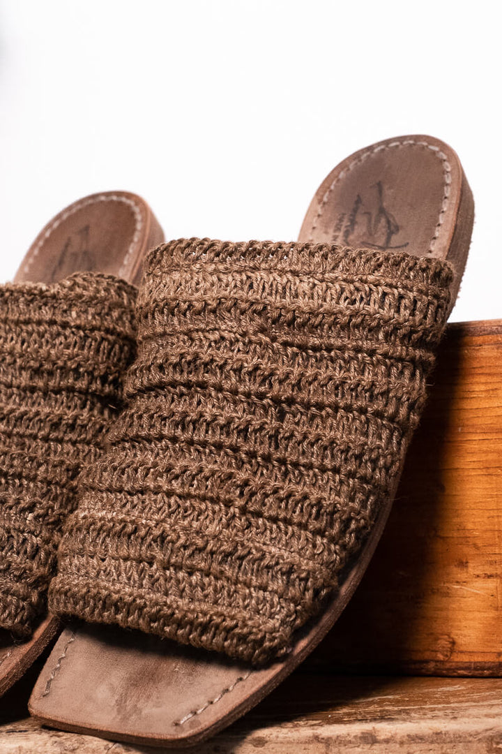 IMPERFECT - CAPRI SANDALS 38 CACAO