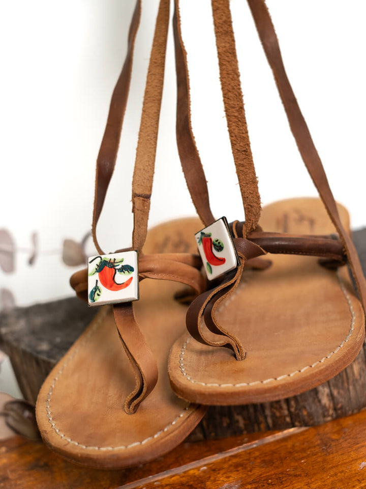 Imperfect - Cornetto Sandals - 38 Brown
