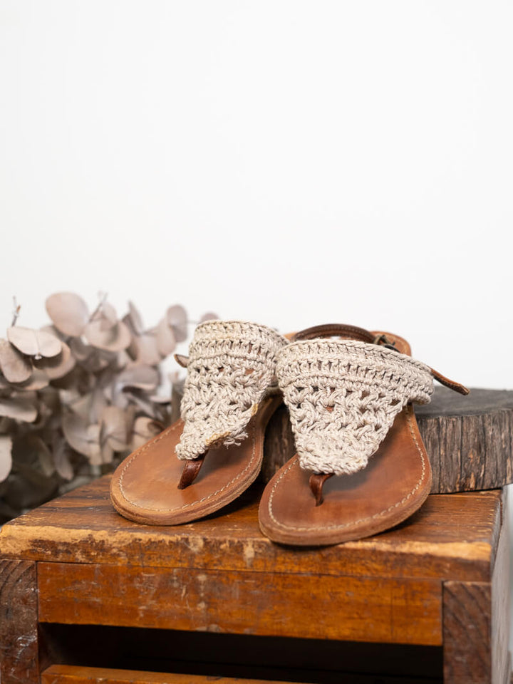 Imperfect - Positano Sandals Naturale - 37