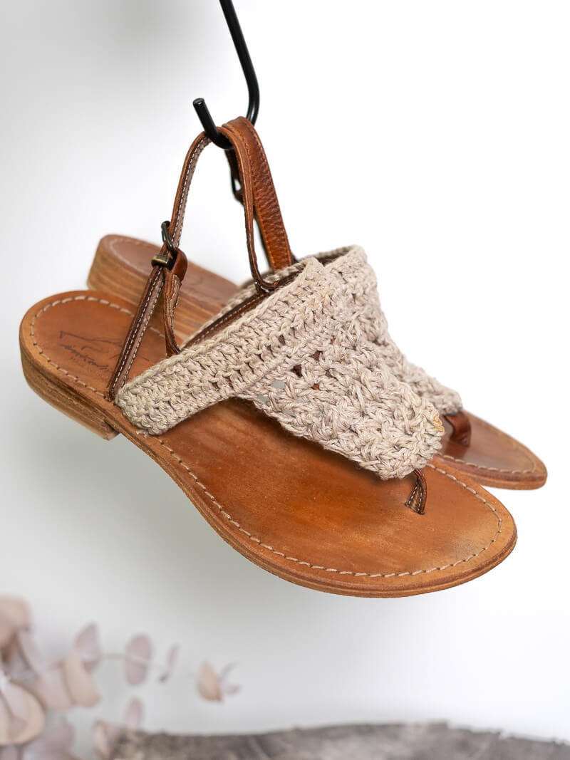 Imperfect - Positano Sandals Naturale - 37