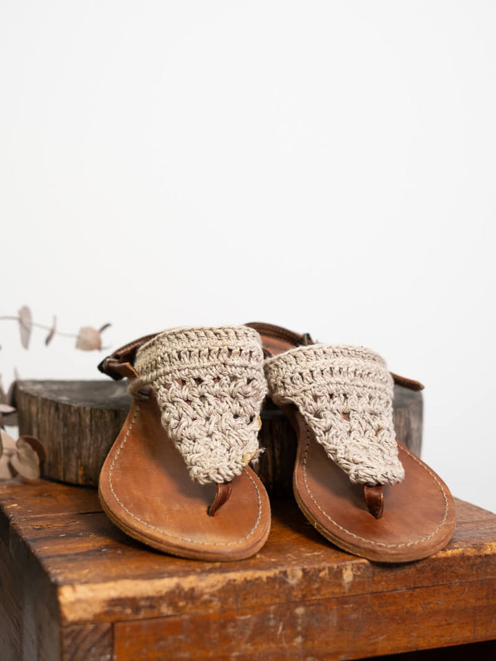 Imperfect - Positano Sandals Naturale - 37