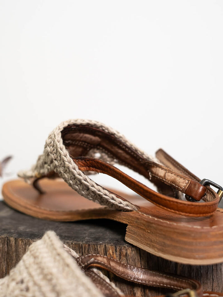Imperfect - Positano Sandals Naturale - 37