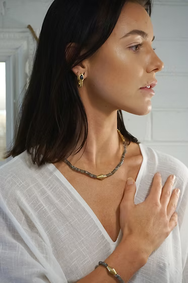 JIVAN LABRADORITE EARRINGS