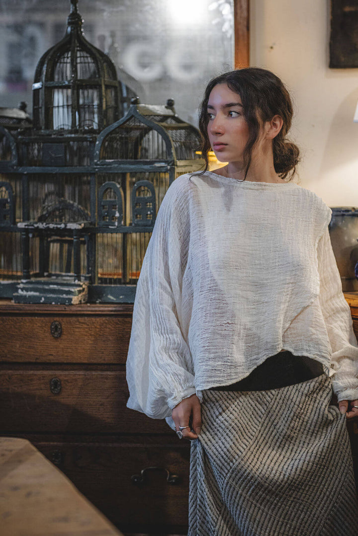 GONNA KARKADE' Linen Skirt - Nilo
